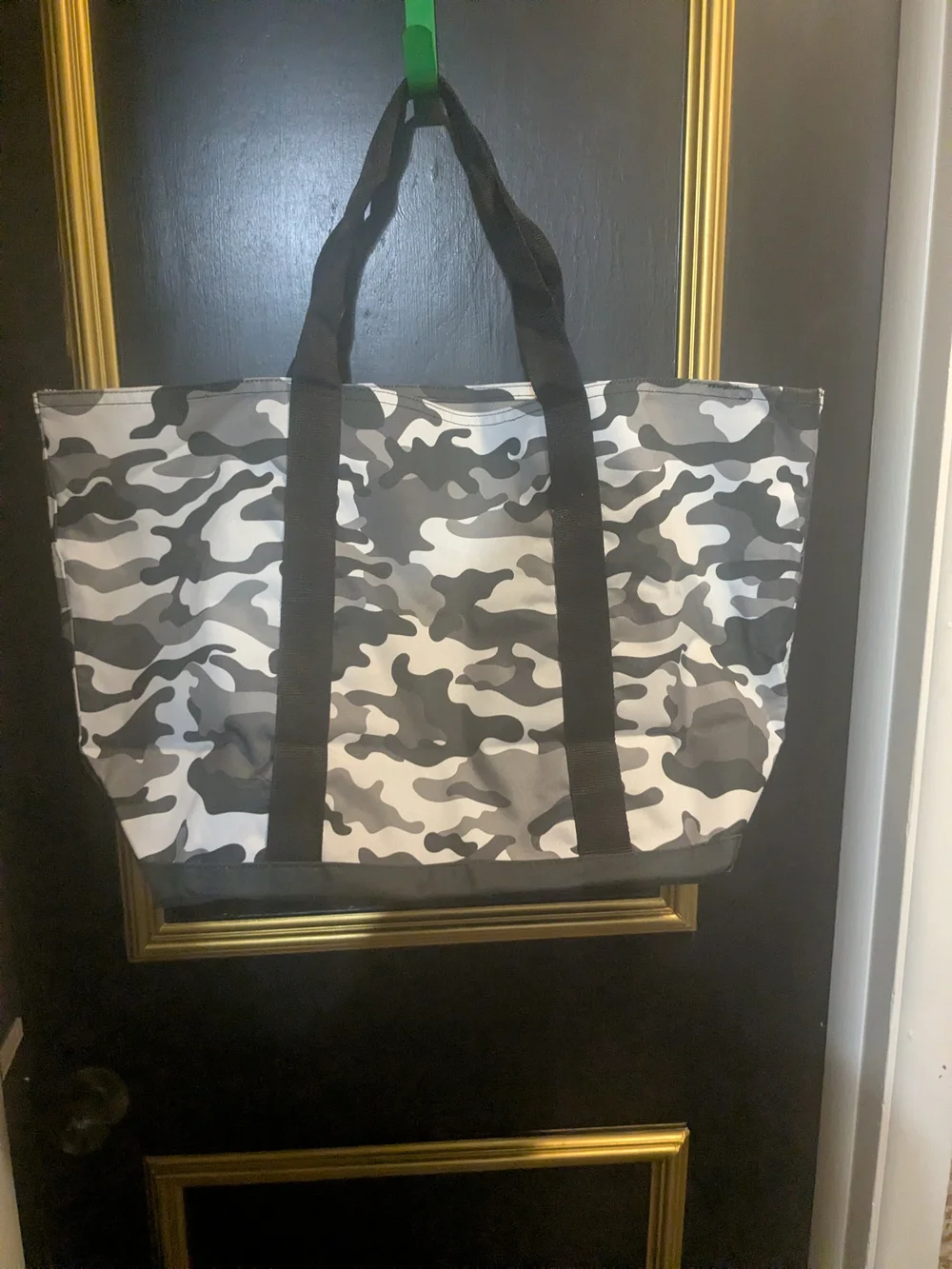 NFL Baltimore Ravens Gray Camo Duffel Tote